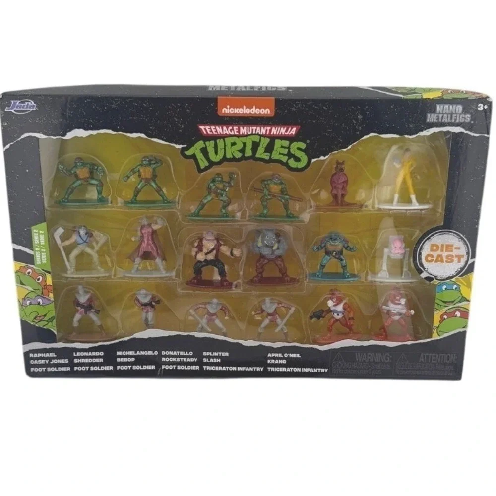 Lot of 18 Series 2 Jada Toys Teenage Mutant Ninja Turtles Nano Metal Figures NIB